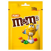 M&M'S PEANUT ERDNÜSSE MIT SCHOKOLADE ÜBERZOGEN IN BUNTEN SCHALEN 150 G 12 STÜCK